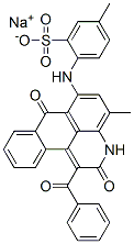 CAS#: 72152-48-8， Sodium 4-((1-Benzoyl-2,7-Dihydro-4-Methyl-2,7-Dioxo-3H-Dibenz(f,ij)Isoquinolin-6-Yl)Amino)Toluene-3-Sulphonate