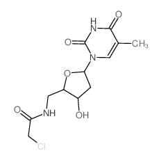 CAS#: 72164-50-2， 2-Chloro-N-[[3-Hydroxy-5-(5-Methyl-2,4-Dioxopyrimidin-1-Yl)Oxolan-2-Yl]Methyl]Acetamide