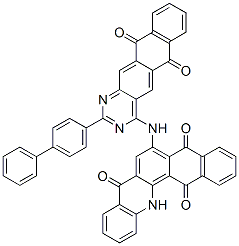 CAS#: 72175-18-9， 6-((2-(1,1'-Biphenyl)-4-Yl-6,11-Dihydro-6,11-Dioxonaphtho(2,3-g)Quinazolin-4-Yl)Amino)-Naphth(2,3-c)Acridine-5,8,14(13H)-Trione