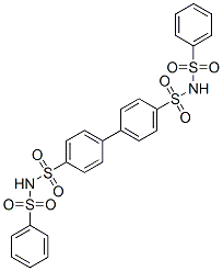 CAS#: 7218-46-4， N,N'-Bis(Phenylsulphonyl)Biphenyl-4,4'-Disulphonamide