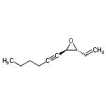 CAS 登录号：72206-17-8， (2R,3R)-2-(1-己炔-1-基)-3-乙烯基环氧乙烷