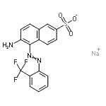 CAS#: 72207-97-7， Sodium 6-amino-5-{[2-(trifluoromethyl)phenyl]diazenyl}-2-naphthalenesulfonate
