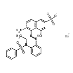 CAS#: 72207-99-9， Sodium 6-amino-5-({2-[ethyl(phenylsulfonyl)amino]phenyl}diazenyl)-4-hydroxy-2-naphthalenesulfonate