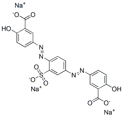 CAS#: 72230-95-6， Trisodium 5,5'-[(2-Sulphonato-1,4-Phenylene)Bis(Azo)]Bis(Salicylate)