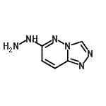structure of CAS# 7229-00-7, 6-Hydrazino[1,2,4]triazolo[4,3-b]pyridazine;[1,2,4]triazolo[4,3-b]pyridazin-6-ylhydrazine;1,2,4-triazolo[4,3-b]pyridazine, 6-hydrazino-;4-hydro-1,2,4-triazolo[4,3-e]pyridazine-6-ylhydrazine
