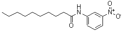 structure of CAS# 72298-61-4, N-(3-Nitrophenyl)decanamide;Decanoylm-nitroaniline;N-(3-nitrophenyl)decanamide