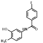 CAS#: 723261-52-7， 4-Fluoro-N-(3-hydroxy-4-methylphenyl)benzamide