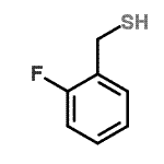 structure of CAS# 72364-46-6, (2-Fluorophenyl)methanethiol;(2-Fluorophenyl)methanethiol #;2-Fluorobenzyl mercaptan;ZINC00405148