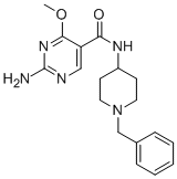CAS#: 72412-43-2， 2-Amino-4-Methoxy-N-[1-(Phenylmethyl)Piperidin-4-Yl]Pyrimidine-5-Carboxamide