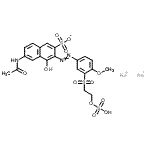 CAS#: 72429-02-8， 6-(acetylamino)-4-hydroxy-3-[2-[4-methoxy-3-[[2-(sulfooxy)ethyl]sulfonyl]phenyl]diazenyl]-2-Naphthalenesulfonate sodium salt (1:2)