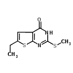 CAS#: 724745-33-9， 6-Ethyl-2-(methylsulfanyl)thieno[2,3-d]pyrimidin-4(1H)-one