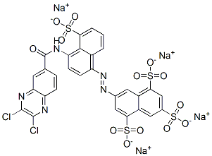 CAS#: 72639-29-3， Tetrasodium 7-[4-[(2,3-Dichloroquinoxaline-6-Carbonyl)Amino]-5-Sulfonatonaphthalen-1-Yl]Diazenylnaphthalene-1,3,5-Trisulfonate