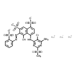 CAS#: 72659-67-7， Trisodium 4-{[5-chloro-6-methyl-2-(methylsulfonyl)-4-pyrimidinyl]amino}-5-hydroxy-6-[(2-sulfonatophenyl)diazenyl]-1,7-naphthalenedisulfonate