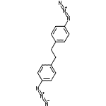 structure of CAS# 72695-23-9, 1,1'-(1,2-Ethanediyl)bis(4-azidobenzene);4,4'-Diazidodiphenyl ethane;4,4-DIAZIDODIPHENYLETHANE