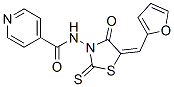 CAS#: 72732-41-3， N-[(5E)-5-(Furan-2-Ylmethylidene)-4-Oxo-2-Sulfanylidene-1,3-Thiazolidin-3-Yl]Pyridine-4-Carboxamide