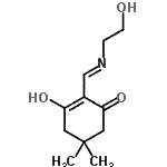 CAS#: 727372-49-8， 3-Hydroxy-2-{(E)-[(2-hydroxyethyl)imino]methyl}-5,5-dimethyl-2-cyclohexen-1-one