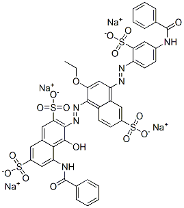 CAS#: 72749-84-9， Tetrasodium 5-(Benzoylamino)-3-[[4-[[4-(Benzoylamino)-2-Sulphonatophenyl]Azo]-2-Ethoxy-6-Sulphonato-1-Naphthyl]Azo]-4-Hydroxynaphthalene-2,7-Disulphonate
