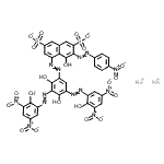 CAS 登录号：72765-45-8， 二钠5-({2,4-二羟基-3,5-二[(2-羟基-3,5-二硝基苯基)偶氮]苯基}偶氮)-4-羟基-3-[(4-硝基苯基)偶氮]-2,7-萘二磺酸酯