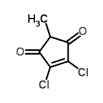CAS#: 727723-40-2， 4,5-Dichloro-2-methyl-4-cyclopentene-1,3-dione