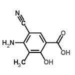 CAS#: 72817-94-8， 4-Amino-5-cyano-2-hydroxy-3-methylbenzoic acid