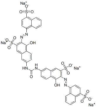 CAS 登录号：72845-31-9， 7,7-(羰基二亚胺)二(4-羟基-3-((4-磺基-1-萘基)偶氮)-2-萘磺酸四钠盐