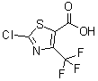 structure of CAS# 72850-61-4, 2-Chloro-4-(Trifluoromethyl)-5-Thiazolecarboxylic Acid;2-CHLORO-4-(TRIFLUOROMETHYL)THIAZOLE-5-CARBOXYLIC ACID