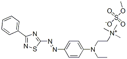 CAS#: 72906-38-8， [2-[Ethyl[4-[(3-Phenyl-1,2,4-Thiadiazol-5-Yl)Azo]Phenyl]Amino]Ethyl]Trimethylammonium Methyl Sulphate