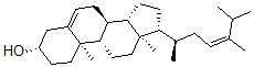 CAS#: 72962-53-9， (3S,8S,9S,10R,13R,14S,17R)-17-[(Z,2R)-5,6-Dimethylhept-4-En-2-Yl]-10,13-Dimethyl-2,3,4,7,8,9,11,12,14,15,16,17-Dodecahydro-1H-Cyclopenta[a]Phenanthren-3-Ol