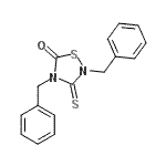 CAS#: 72966-20-2， 2,4-Dibenzyl-3-thioxo-1,2,4-thiadiazolidin-5-one