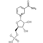 CAS#: 7298-94-4， 3-Carbamoyl-1-[5-O-(hydroxyphosphinato)-alpha-D-ribofuranosyl]pyridinium