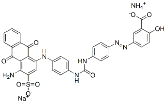 CAS#: 73019-05-3， Ammoniumsodium 5-[[4-[[[[4-[(4-Amino-9,10-Dihydro-9,10-Dioxo-3-Sulphonato-1-Anthryl)Amino]Phenyl]Amino]Carbonyl]Amino]Phenyl]Azo]Salicylate