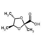 CAS#: 73083-42-8， (4S,5S)-2,4,5-Trimethyl-1,3-dioxolane-2-carboxylic acid