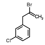 结构式 CAS# 731772-06-8, 1-(2-溴-2-丙烯-1-基)-3-氯苯