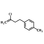 structure of CAS# 731772-20-6, 1-(3-Chloro-3-buten-1-yl)-4-methylbenzene;2-chloro-4-(4-methylphenyl)-1-butene;2-Chloro-4-(4-methylphenyl)but-1-ene;4-(3-Chlorobut-3-en-1-yl)toluene