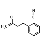 结构式 CAS# 731772-24-0, 2-(3-氯-3-丁烯-1-基)苯甲腈