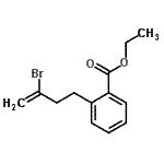 结构式 CAS# 731772-81-9, 乙基2-(3-溴-3-丁烯-1-基)苯甲酸酯