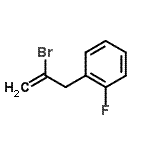 structure of CAS# 731772-95-5, 1-(2-Bromo-2-propen-1-yl)-2-fluorobenzene;2-bromo-3-(2-fluorophenyl)-1-propene
