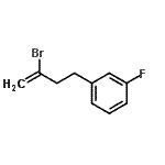 structure of CAS# 731773-06-1, 1-(3-Bromo-3-buten-1-yl)-3-fluorobenzene;2-bromo-4-(3-fluorophenyl)-1-butene