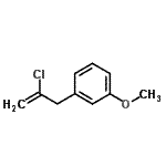 structure of CAS# 731773-16-3, 1-(2-Chloro-2-propen-1-yl)-3-methoxybenzene;2-Chloro-3-(3-methoxyphenyl)-1-propene
