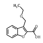 CAS#: 731802-26-9， 3-(Ethoxymethyl)-1-benzofuran-2-carboxylic acid