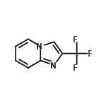 structure of CAS# 73221-12-2, 2-(Trifluoromethyl)imidazo[1,2-a]pyridine;2-(trifluoromethyl)-4-hydroimidazo[1,2-a]pyridine;2-(Trifluoromethyl)imidazo[1,2-a]pyridine;MFCD11111687