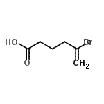 structure of CAS# 732248-41-8, 5-Bromo-5-hexenoic acid;5-bromo-5-hexenoic acid;5-Bromohex-5-enoic acid