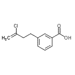 structure of CAS# 732249-18-2, 3-(3-Chloro-3-buten-1-yl)benzoic acid;3-(3-chloro-3-butenyl)benzoic acid