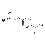 结构式 CAS# 732249-70-6, 4-(3-溴-3-丁烯-1-基)苯甲酸