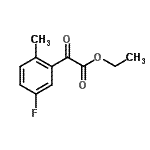 结构式 CAS# 732251-76-2, 乙基(5-氟-2-甲基苯基)(氧代)乙酸酯