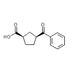 结构式 CAS# 732251-89-7, (1R,3S)-3-苯甲酰基环戊二烯羧酸