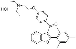 CAS#: 73343-71-2， [4-(2-Diethylaminoethoxy)Phenyl]-[2-(2,4,6-Trimethylphenyl)-1-Benzofuran-3-Yl]Methanone Hydrochloride