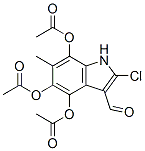CAS#: 73355-43-8， (4,5-Diacetyloxy-2-Chloro-3-Formyl-6-Methyl-1H-Indol-7-Yl) Acetate