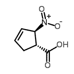CAS#: 733749-01-4， (1R,2R)-2-Nitro-3-cyclopentene-1-carboxylic acid