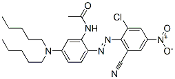 CAS#: 73567-44-9， N-[2-(2-Chloro-6-Cyano-4-Nitrophenyl)Diazenyl-5-(Dipentylamino)Phenyl]Acetamide